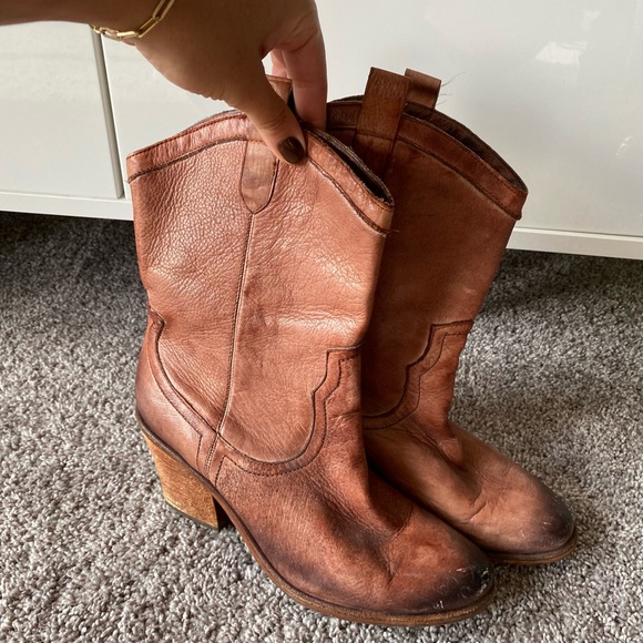 Sam Edelman Shoes - SAM EDELMAN leather cowboy boots